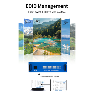 Bộ xử lý nối video ma trận liền mạch 4K60 12 bộ xử lý video đầu vào 12 Đầu ra 3 thẻ mô-đun bộ xử lý video mô-đun - Product Image 3