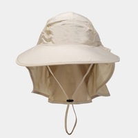 Sombrero para Bebés para Deportes al Aire Libre y Recolección de Té, Primavera Verano, Unisex, Gran Circunferencia de Cabeza, Malla de Doble Capa, 100% Algodón, con Protección de Cuello