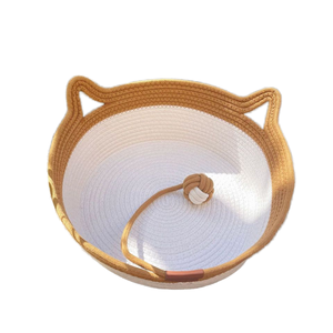 Однотонное плетеное гнездо для кошек - Product Image 2