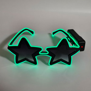 Gafas de estrella EL de nuevo diseño, gafas divertidas con luz Led para fiestas de Halloween, Navidad y Año Nuevo - Product Image 4