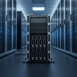 Serveur populaire 2*8 CORE 2.10GHZ V4 64GB 8*6TB 7.2K SAS Squad Core Xeon pour Dell PowerEdge T430 Type de tour en stock - Product Image 3