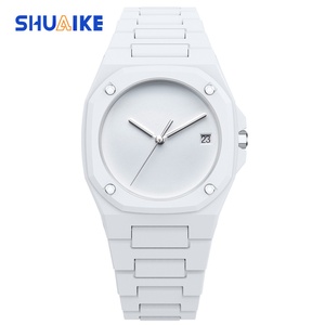 Men's Fashion Durable Polycarbonate Case Mineral Glass Crystal Quartz Watch Single Date Display Waterproof Design <b>Clock</b> - Product Image 4