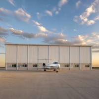 Hangar d'hélicoptères en structure métallique pour la construction de bâtiments aéronautiques préfabriqués et les projets de stockage d'avions