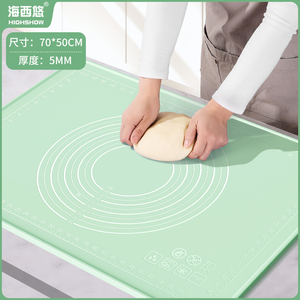 Tapis de cuisson en silicone réutilisable, rouleau et coupe-pâte, fabrication de pain, résistant au four, antiadhésif, compatible lave-vaisselle, écologique - Product Image 3