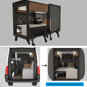 Moduli per <span class=keywords><strong>Camper</strong></span> <span class=keywords><strong>Van</strong></span>: Cucina Multifunzionale con Sistema Espandibile per Dormire e Relax - Product Image 4