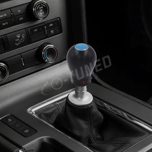 JDMカースタイリング卸売カスタムラウンドシフトノブ樹脂ギアノブユニバーサルトヨタ用レーシングロゴ付き - Product Image 6