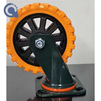 Roulettes industrielles 4 5 6 8 pouces Roulette pivotante robuste sans verrouillage pour l'extérieur