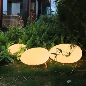 LED Lighting Egg Shape Pebble Floor Lamp Landscape Lights Lawn Lamps Outdoor