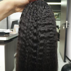 Extensiones de Cabello Humano <span class=keywords><strong>100</strong></span>% de Grado 8A, 60g, Estilo Lacio Rizado (<span class=keywords><strong>KS</strong></span> Style), con Trama de Plumas - Product Image 6