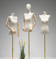 Mannequins en bois pour vêtements, mannequin femme demi-corps pour vitrine de magasin, mannequin femme pour présentation de vêtements