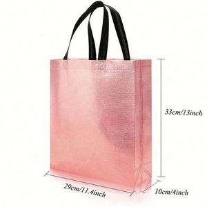 Sac fourre-tout en tissu non tissé réutilisable personnalisé Sac à provisions non tissé de Noël pour cadeau - Product Image 5