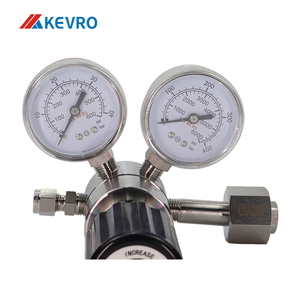 Regolatore <span class=keywords><strong>Gas</strong></span> 316 in acciaio inox ad alta pressione <span class=keywords><strong>1</strong></span>/4 "NPT femmina 3000psi con doppi calibri per apparecchiature a <span class=keywords><strong>Gas</strong></span> da laboratorio - Product Image 4