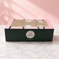 Boîtes d'emballage pour gâteaux écologiques personnalisées en gros avec fenêtres transparentes pour l'emballage de pâtisseries, gâteaux et pâtisseries sucrées