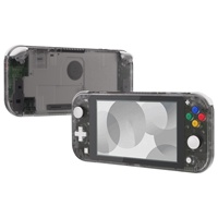 Coques de remplacement personnalisées transparentes noires pour la face avant et l'arrière des manettes Switch Lite pour Nintendo Switch Lite