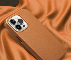 Funda de teléfono móvil inteligente de cuero PU de alta calidad para iPhone 14 pro Max 15 Plus Funda de cuero morado oscuro - Product Image 2