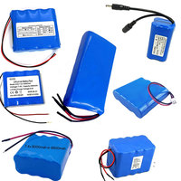 Batterie Lipo 2S 7.4V 3S 11.1V 3.7V 6000mAh 10000mAh, Pack de cellules de batterie cylindriques 18650 au lithium-ion