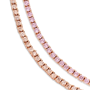Gioielli <span class=keywords><strong>di</strong></span> san valentino collana a catena da donna con zirconi cubici tagliati a cuore ghiacciato collana con cuneo da donna Bling - Product Image 2