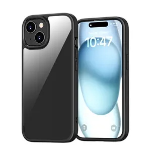 iphone15promax透明蒙面盒经典设计手机外壳iphone11 6.1透明水晶手机