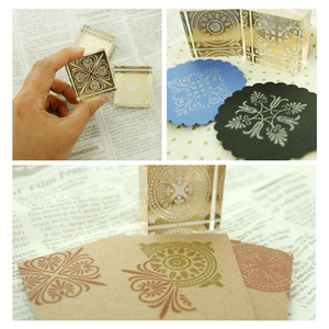 Tự Làm Nhiều Loại Vintage Ren Hoa Mẫu Vuông Bằng Gỗ Cao Su Lnk <span class=keywords><strong>Stamp</strong></span> - Product Image 4