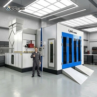 Cabine de peinture industrielle, grande cabine de pulvérisation pour le revêtement de meubles et de machines, chambre de cuisson, four de séchage, atelier certifié CE