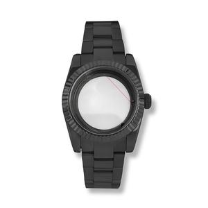 Boîtier en verre saphir noir PVD 36/39 mm pour accessoires de montre NH35/36 avec fond transparent, outils et pièces de montre-bracelet - Product Image 3