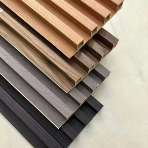 Lambrin <span class=keywords><strong>PVC</strong></span> WPC pannello di parete in legno colore interno decorazione della parete facile installazione pannelli murali - Product Image 1