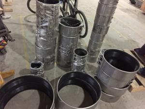 Abrazadera de reparación de tuberías DN900 SS316, acoplamiento de reparación SS304 con juntas de goma EPDB, de 1 a 2, 1 de 2 - Product Image 6