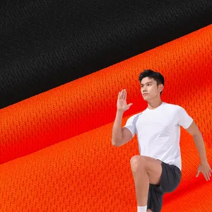 140~150gsm Wicking Dry Fit 100% Polyester Mesh Lining Close Fabric Sports Bird Eye Mesh Fabric For Jersey Soccer