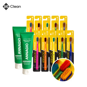 Paquete de 10 limpiadores de lengua Annagio, cepillo de dientes para el cuidado del mal aliento, producto de higiene bucal para adultos para la rutina diaria del cuidado bucal - Product Image 5