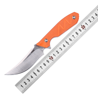 Chine Custom Made Sanrenmu S755-4 HUNTER couteau de chasse kydex gaine Orange G10 poignée extérieur tactique survie couteau droit