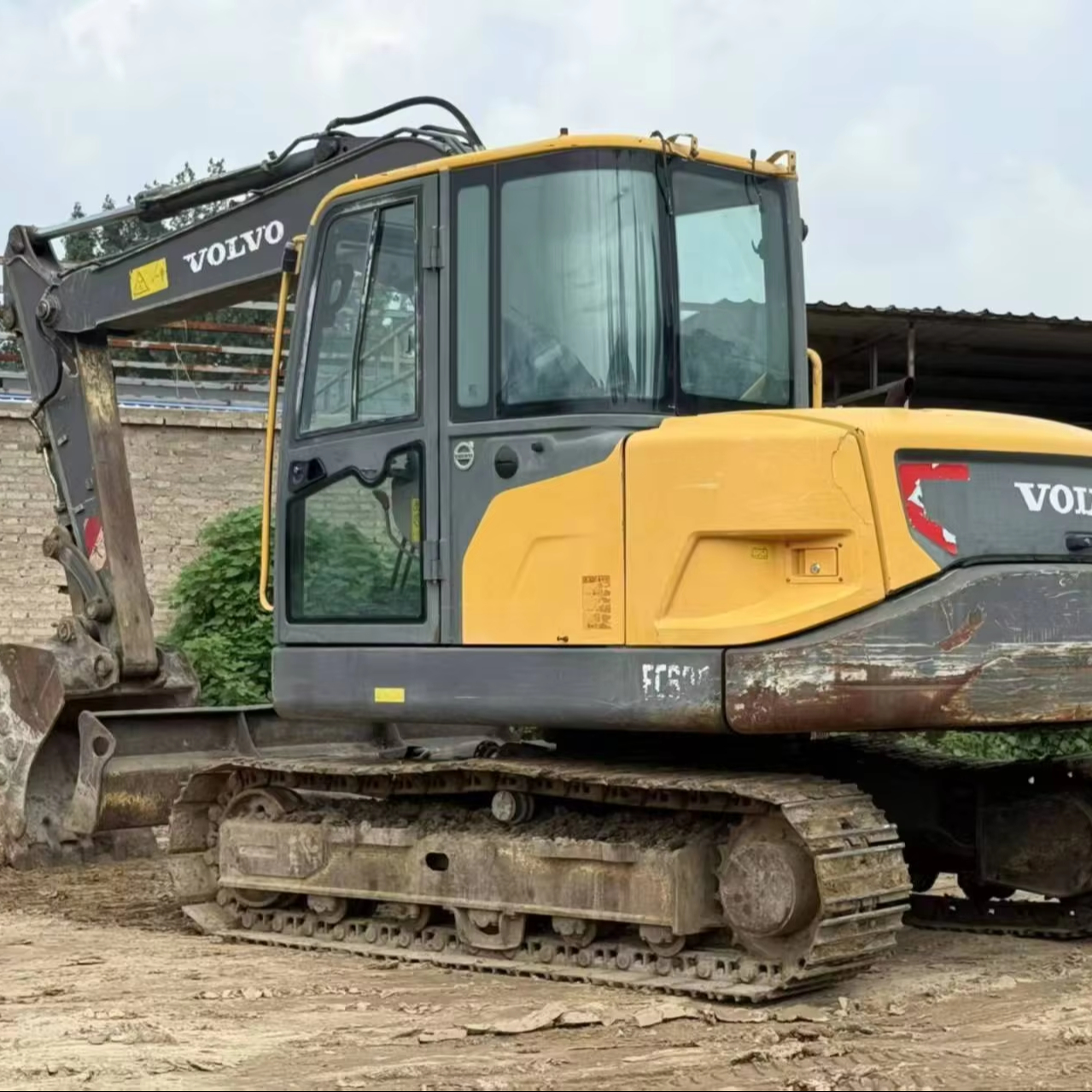 8-тонный гусеничный экскаватор Volvo EC80 для муниципальных и инфраструктурных проектов, долговечные основные компоненты, в том числе подшипники