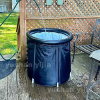 Baignoire de trempage à froid gonflable pliable et portable en PVC pour adultes, idéale pour la maison et la salle de sport, gain de place