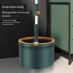 Nouvelle serpillière carrée mains libres et économie de travail, nettoyage propre, séparation des eaux usées, nettoyage de l'eau domestique, seau rotatif - Product Image 5