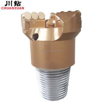 Foret de grattoir PDC à 3 ailes de 76mm fabriqué en Chine pour foret de carottage minier