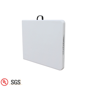 Table de <span class=keywords><strong>salle</strong></span> à manger pliante blanche légère de nouveau style table pliante en plastique rectangulaire à bas prix pour fête en plein air événement de mariage - Product Image 1
