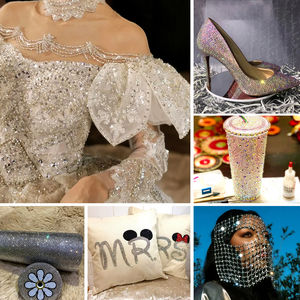 Qiao SS6-SS30 Glitters Violet Kristal Strass Strass Plat Nagel Diamant Edelsteen Losse Glitter Lijm Op Steentjes Voor Kleding - Product Image 5