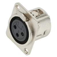 Connecteur de haute qualité nickelé 3pin Coaxial à XLR mâle/femelle Jack connecteur de montage sur panneau prise Audio prise haut-parleur R