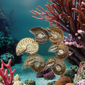Spécimen <span class=keywords><strong>fossile</strong></span> d'ammonite irisé naturel de Madagascar escargot en cristal opalisé pour l'éducation aux sciences biologiques de base - Product Image 2