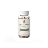 Capsules de Soutien Adrénaux Marque Blanche : Apaisement, Soutien Immunitaire, Ingrédients Naturels, Anti-Fatigue, Adaptogène, Décompression