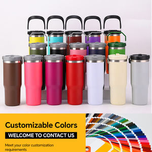 Venta al por Mayor de Tazas de Viaje de Acero Inoxidable de 30 oz, Termos con Doble Pared Aislada, con Asa y Tapa, para Bodas - Product Image 6