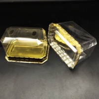 Boîte à gâteau en plastique PVC jetable en gros avec couleur personnalisée pour l'emballage à emporter de gâteaux roulés et de gâteaux au fromage