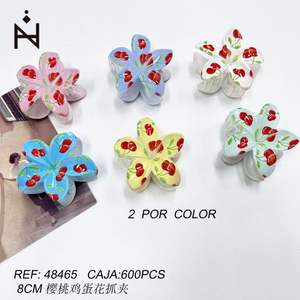 Pinza de Pelo con Flor de Frangipani de 8 cm, Accesorio para el Cabello para Mujer - Product Image 3