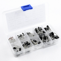 Kit de 90 diodes redresseuses à pont, 10 valeurs, assortiment 1N4148 1N4007 1N5819 1N5408 1N5822 SR3100 SR5100 HER303 6A10 10A10
