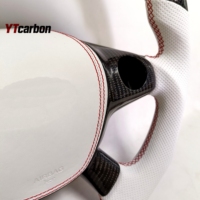 YTcarbon pour Focus MK3 Kuga Escape Transit c-max ST RS voiture modifier Style de course volant LED en Fiber de carbone véritable personnalisé