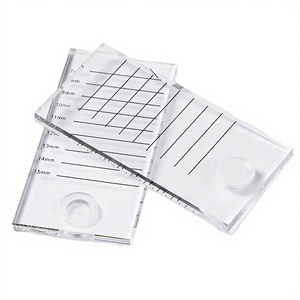 Crystal Acrylic Eyelash <b>Glue</b> Plate Scale <b>Lash</b> Holder Flowing Cup for Grafting Flowering Tools - Product Image 4