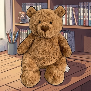 Gigantic JC PLUSH Versión Alta 96cm Oso de Peluche Bartholomew con Base Ponderada, Pelo Rizado Texturizado, Suave al Tacto, Juguete de Peluche Antiestrés - Product Image 3