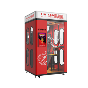 Sala de canto que funciona con monedas Cabina de <span class=keywords><strong>karaoke</strong></span> Mini autoservicio Canto Videojuego Arcade <span class=keywords><strong>Karaoke</strong></span> Cabina de KTV que funciona con monedas - Product Image 3