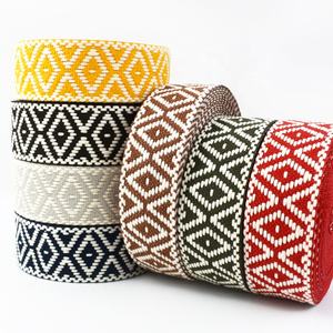 Meetee <span class=keywords><strong>RD825</strong></span> 38มม. อุปกรณ์เย็บผ้าฝ้ายแจ็กการ์ดหลากสีสายรัดกระเป๋าเข็มขัดผ้าใบริบบิ้นตกแต่งเสื้อผ้า - Product Image 1