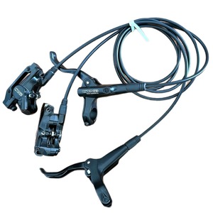 Hydraulic Disc Brakes For Mountain <b>Road</b> Bike Front And Rear Set Black Forged Aluminum Mineral Oil - Product Image 3