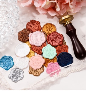 สติกเกอร์ซีลขี้ผึ้งสำหรับตกแต่งงานแต่งงาน ซองจดหมาย และป้ายขี้ผึ้งสำหรับประทับตรา - Product Image 4